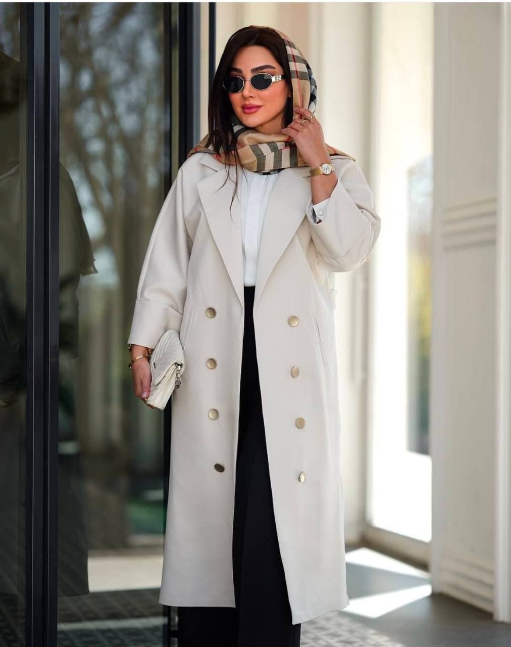 مانتو بلند جلوباز