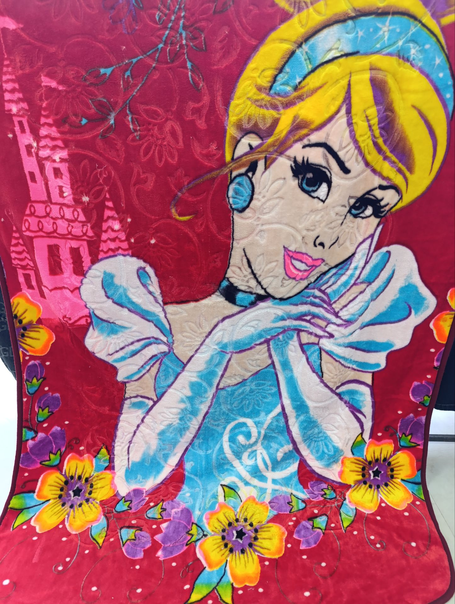 پتو گلبافت یک نفره دخترانه نوجوانی