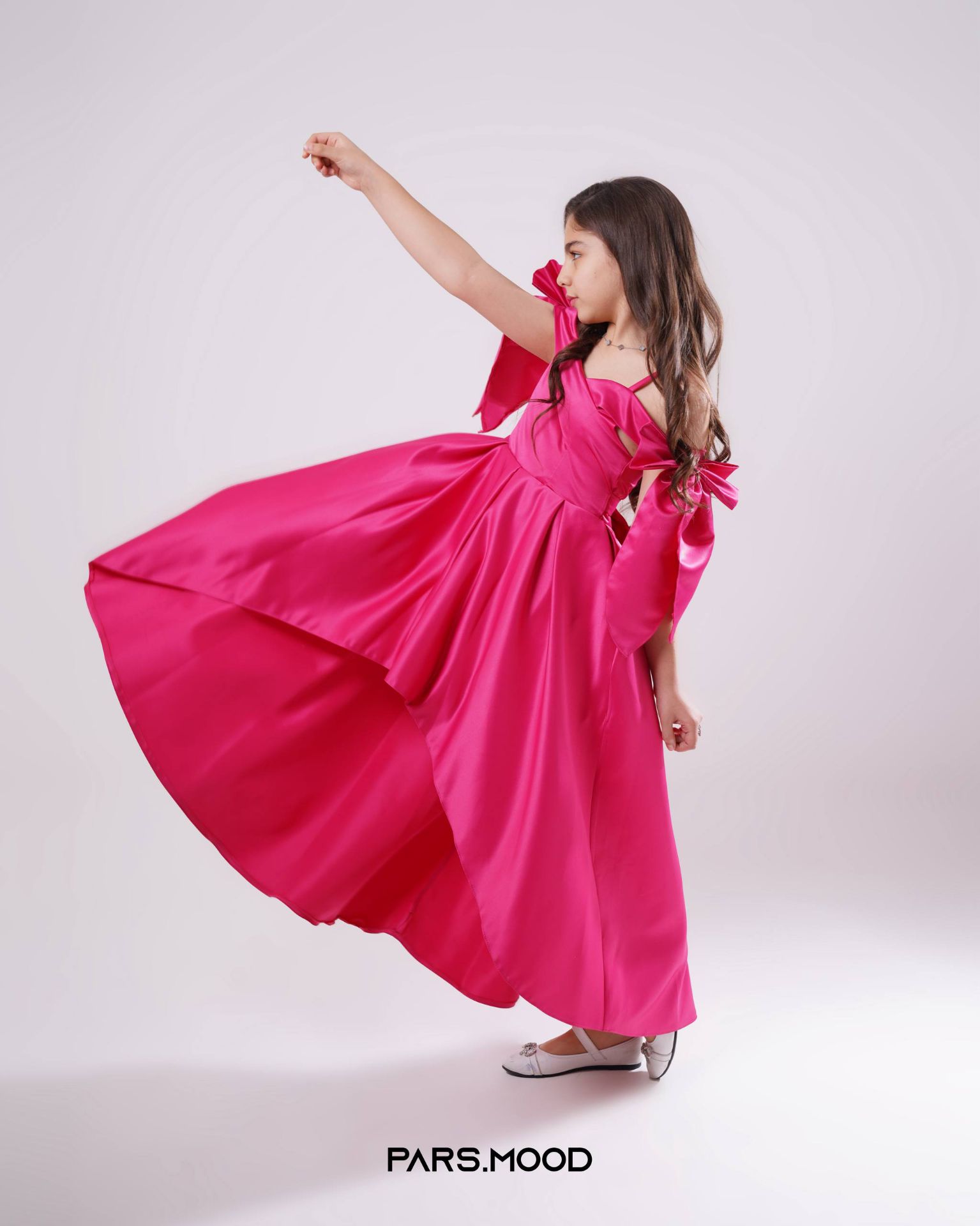 لباس مجلسی دخترانه  طرح بلند مدل یسنا